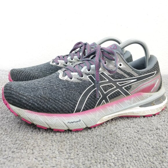 Asics GT 2000 10 Womens Size 8 Running Shoes Gray Pink Sneakers Low Top Athletic - Picture 1 of 12